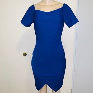 Fashion Nova Mini Dress Navy Blue